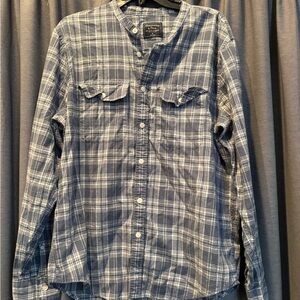 Abercrombie & Fitch Gray Plaid Button Down Shirt